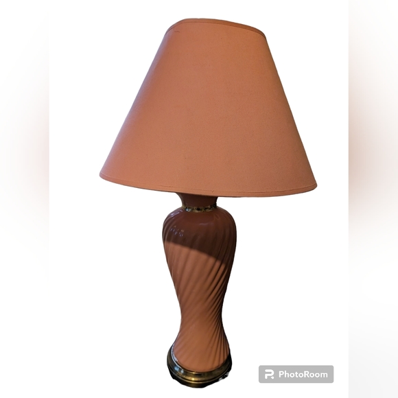 Vintage brass marble lamp - Picture 1 of 2